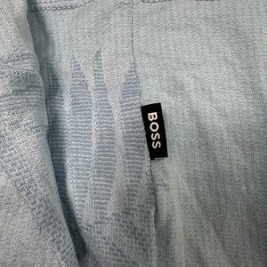 Men’s BOSS-COTTON SHORT-SLEEVED T-SHIRT WITH FLORAL JACQUARD